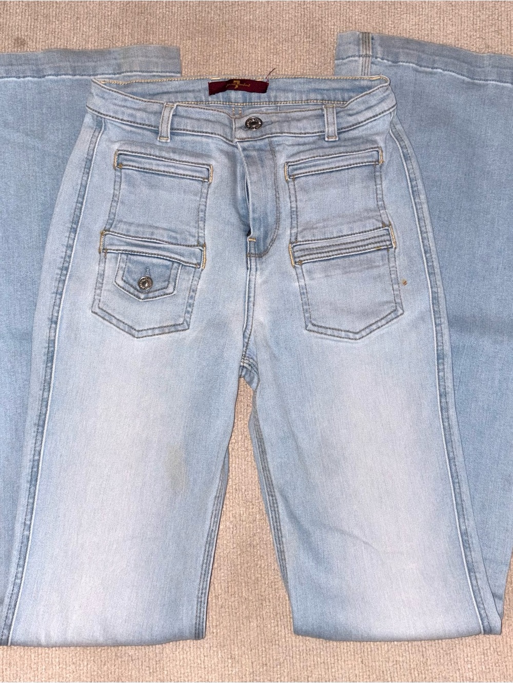 Seven for all mankind bell bottom denim